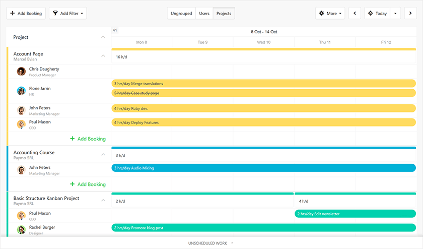 resource calendar