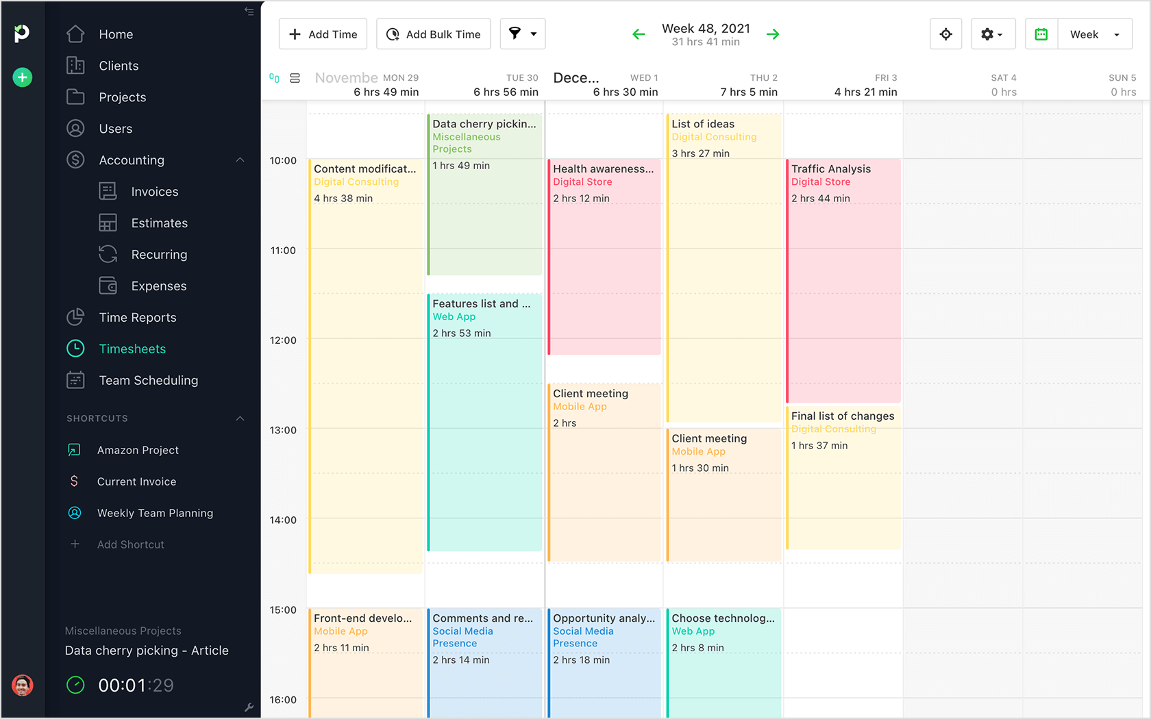 Paymo Timesheet