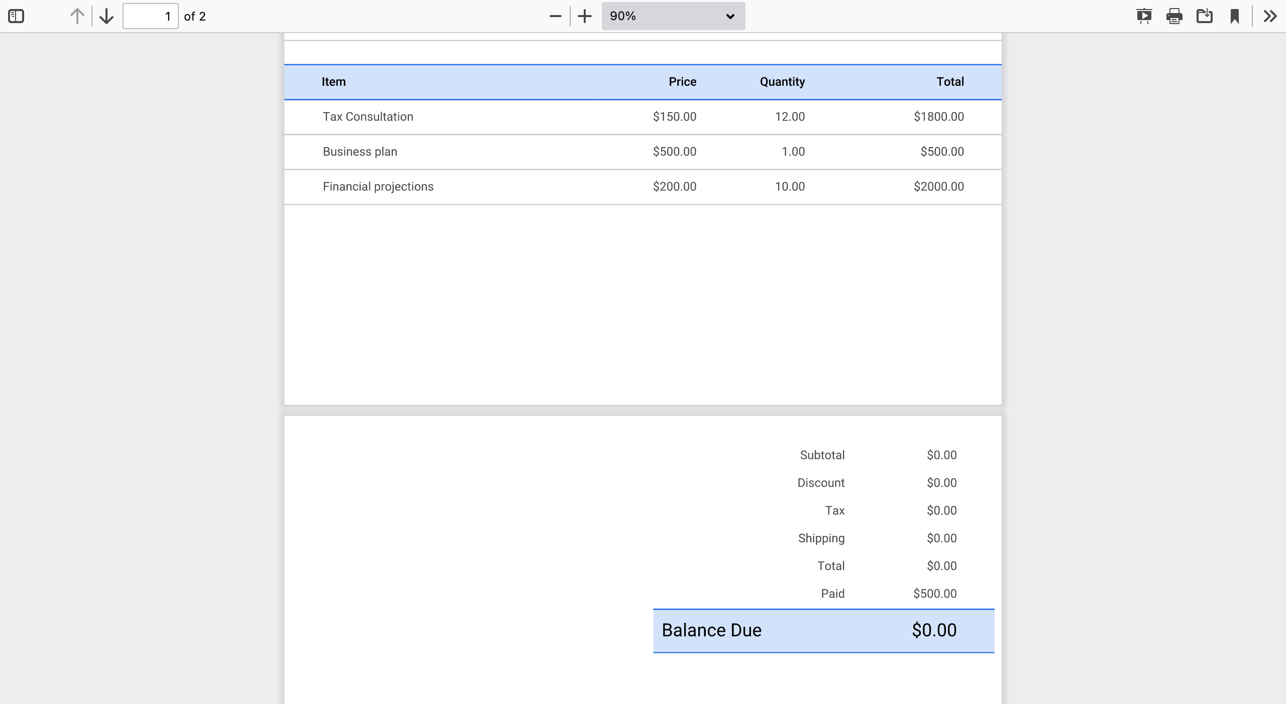 Invoice Owl generator calculation error