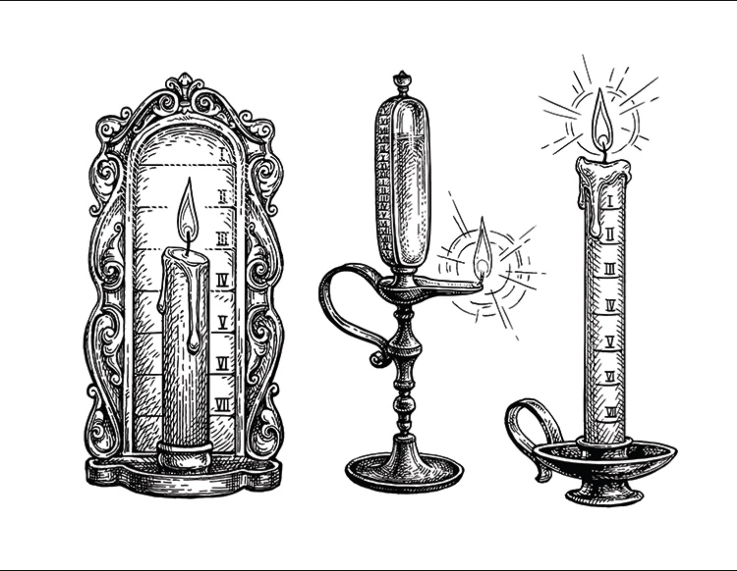 candle clocks